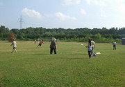 Menschen mit Handicap Fußball / Walking